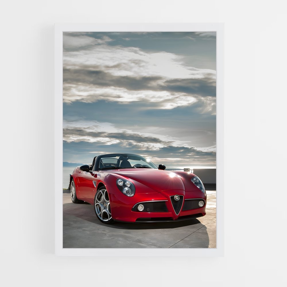 Poster Alfa Spider – affiche Alfa Romeo (vue 3)